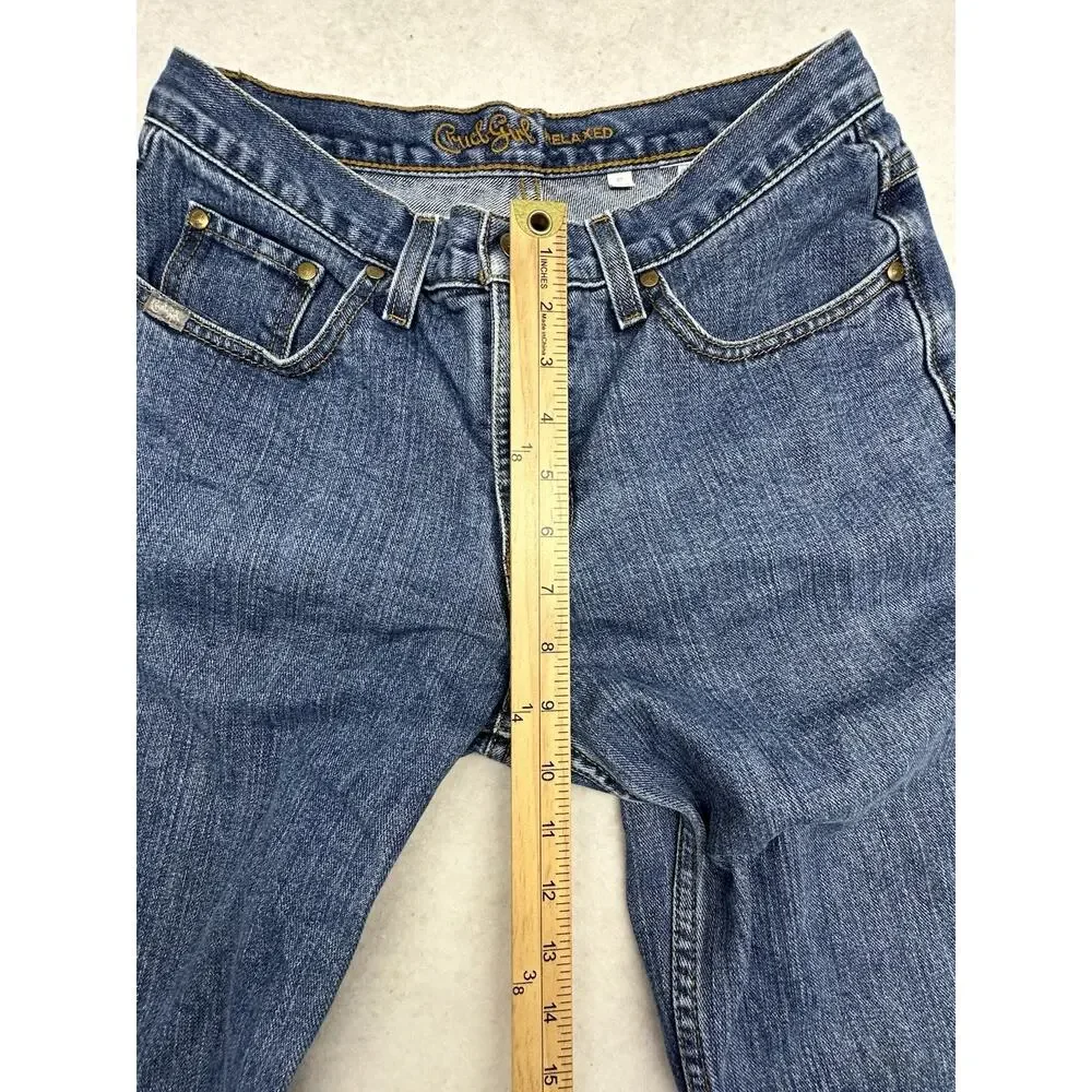 Cruel Girl Denim Jeans Womens 7 Medium Wash Straight Leg Mid Rise Blue Denim - Picture 6 of 9